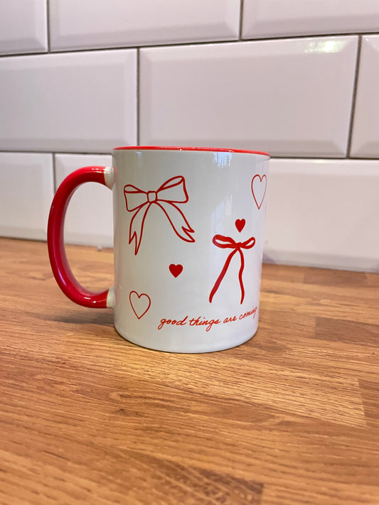 Bow and hearts Mug