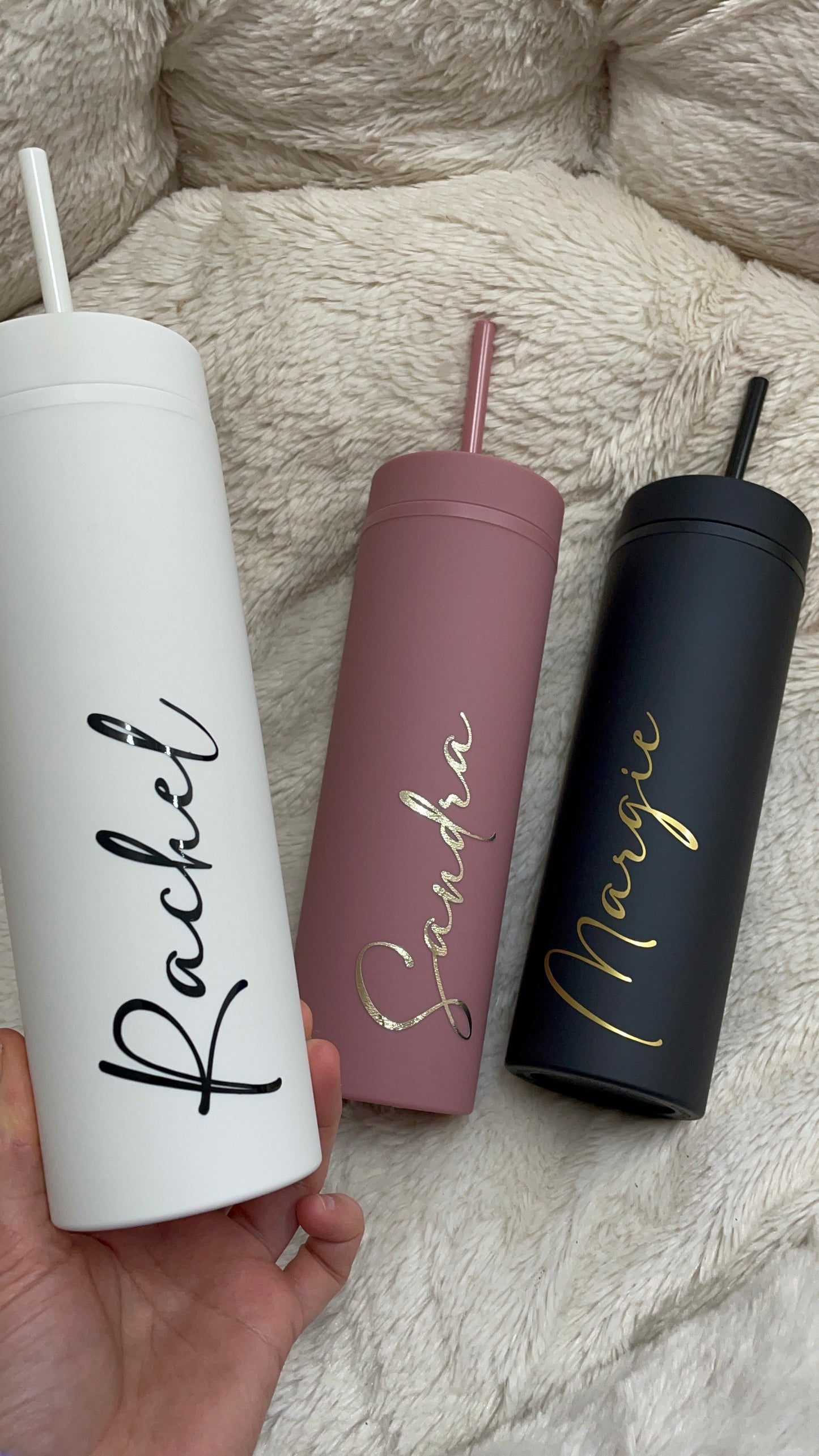 Skinny Tumblers with Straw