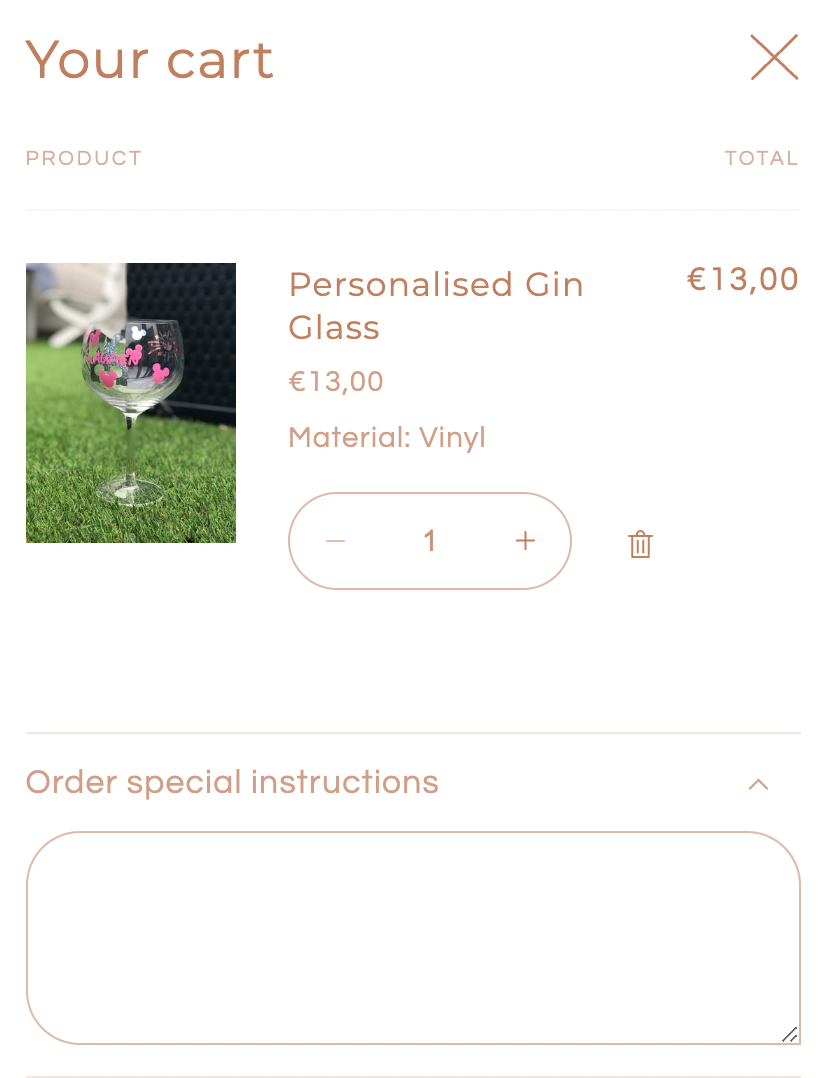 Personalised Gin Glass