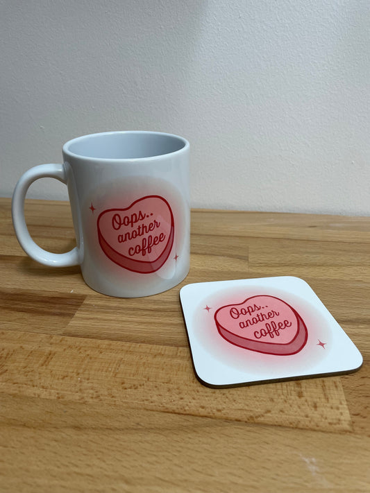 Oops another coffee mug and coaster set