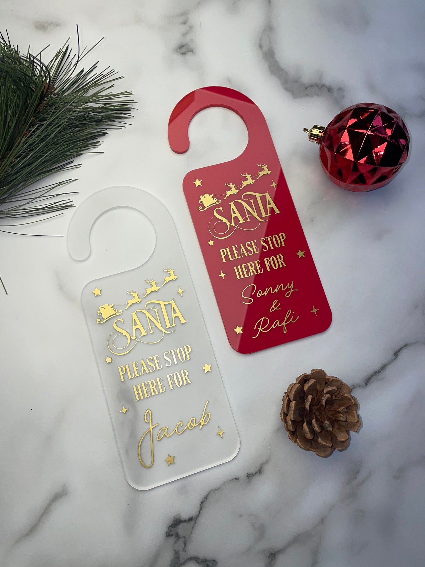 Christmas door hangers